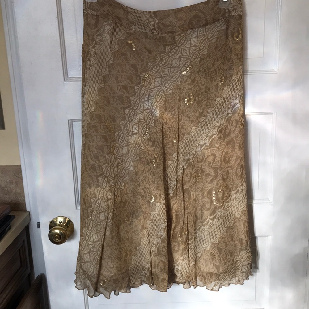 Laura Ashley Woman silk skirt with sequins